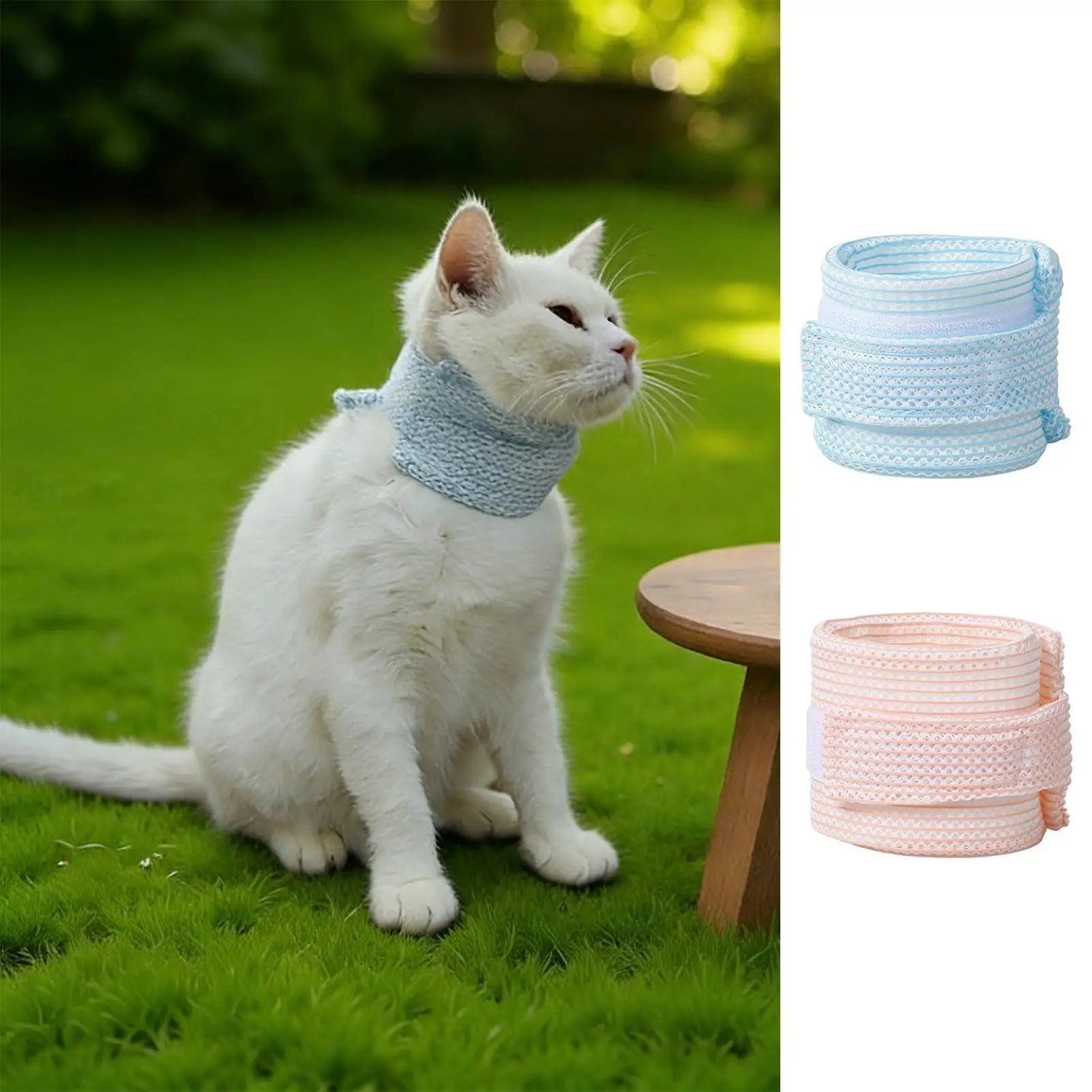 Cat Neck Brace Washable Waterproof Wound Protective Brace Cat Cone Collar for Small Medium Kittens Puppies Home Indoor Outdoor