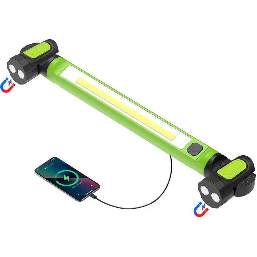 

Рабочий фонарь, магнитные рабочие фонари 3000 лм, перезаряжаемая светодиодная рабочая панель 5200 мАч, портативные беспроводные рабочие фонари для днища с H