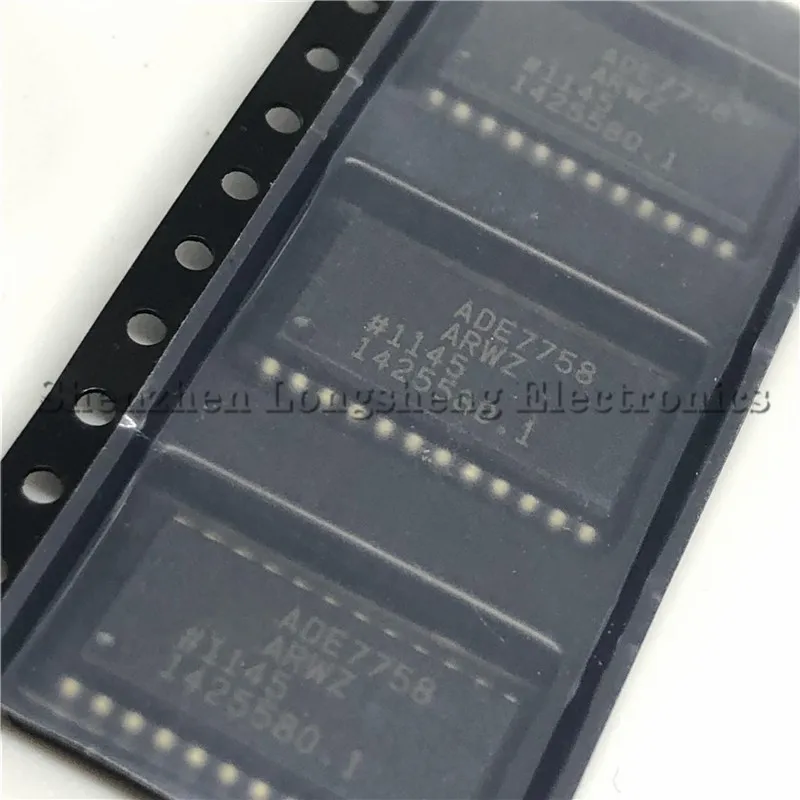 5PCS/LOT ADE7758ARWZ ADE7758 SOP-24 SMD three-phase energy metering chip  New In Stock Original