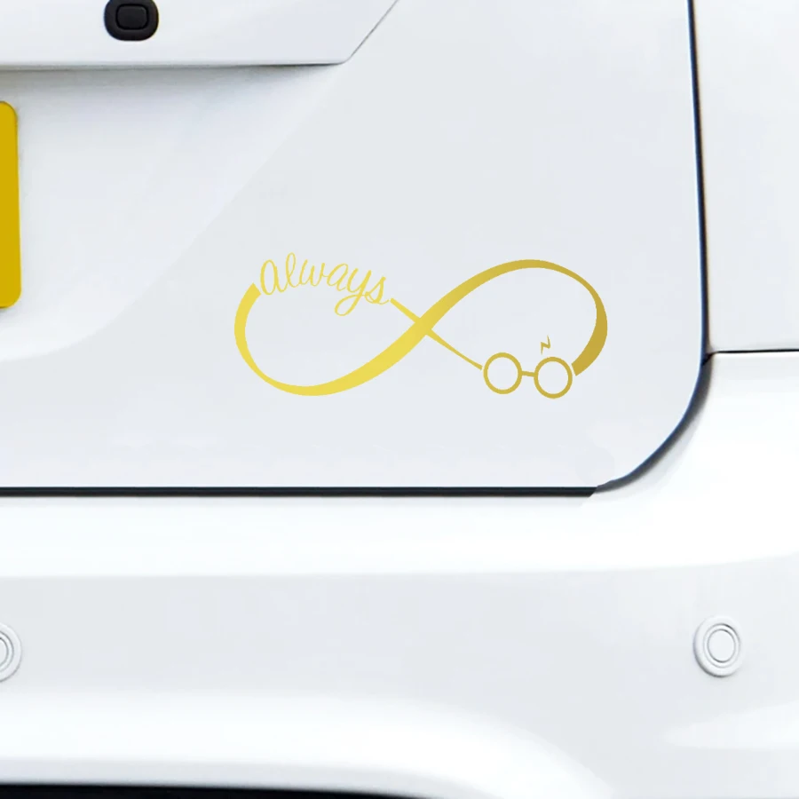 Harry Potter Always Infinity Symbols Vinyl Car Bumper Sticker Cool Minimalist Car Windshield Window Decals Laptop Decoration view 3