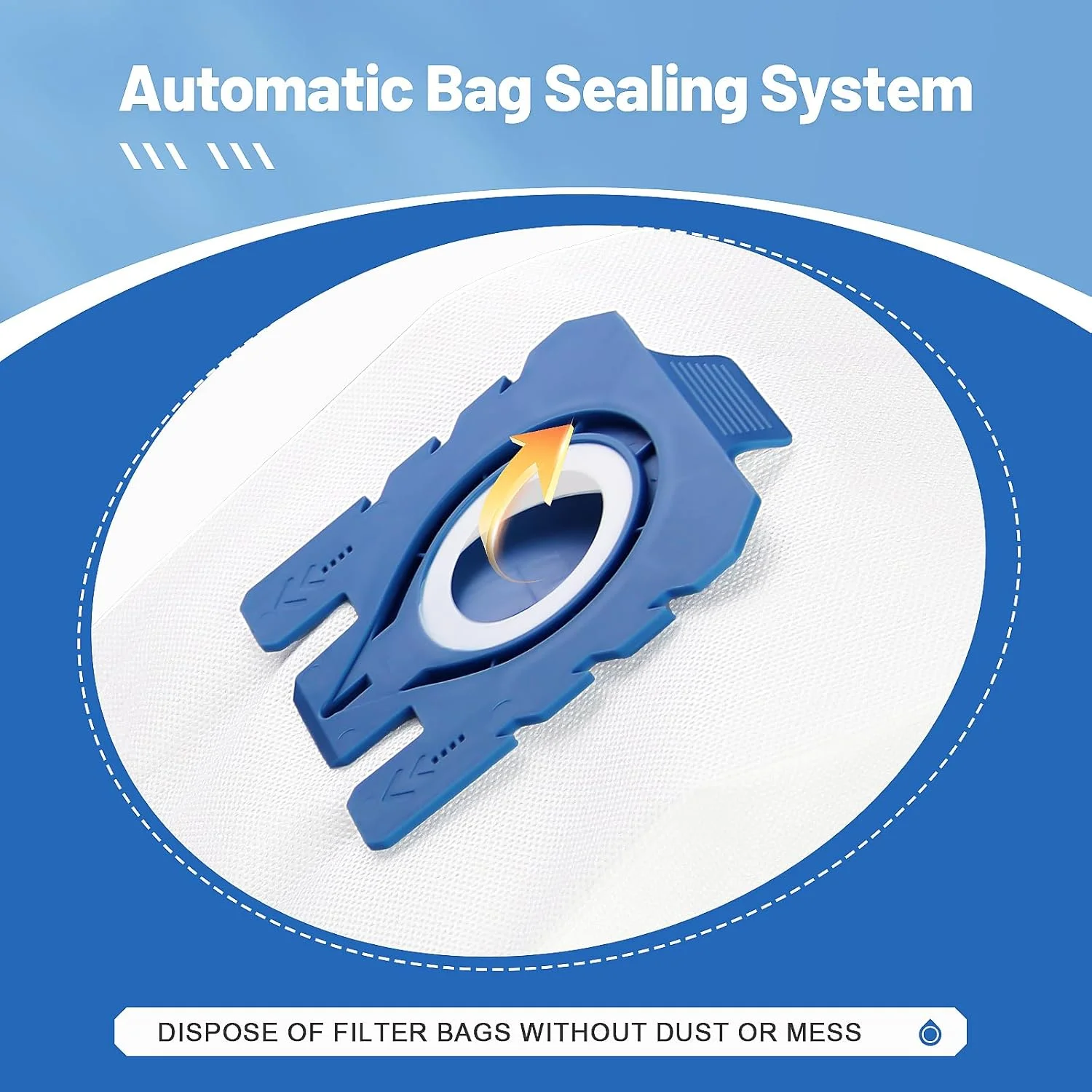 Staubsaugerbeutelfilter für Hyclean GN Staubsauger Classic C1 Complete C2 Complete C3, S2 S4 S5 S6 S8-A58E