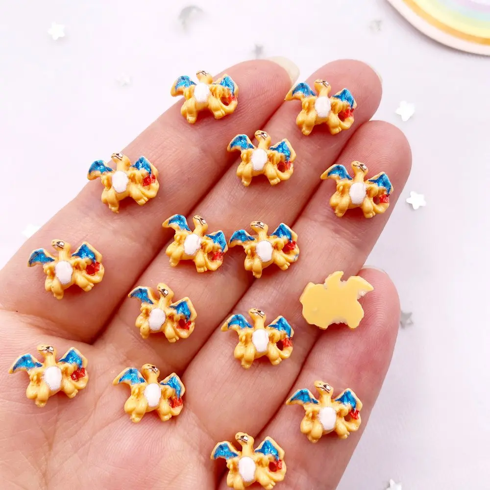 30Pcs Resin Colorful Mini Dragon Flatback Stone Scrapbook Wedding Applique Decor Craft DIY Nail Art Jewelry Supplies Accessories