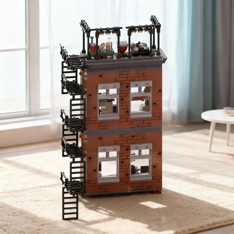 

557pcs MOC Morales Family Apartment Super Heroes Marvelled Spider Manned Model Building Blocks Architecture Festival Gifts Toys