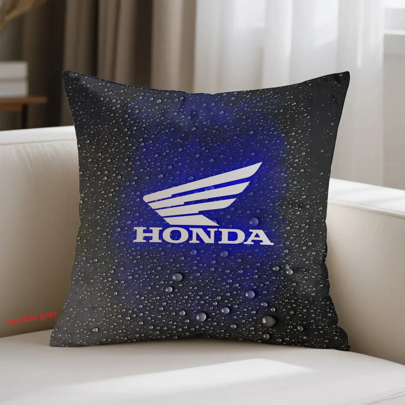

Honda 45X45cm Sofa Cushion Cover Sports Motorcycle Racing Soft Sofa Use