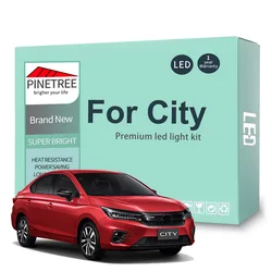 9Pcs For Honda City 2021 2022 2023 2024 Led Interior Led Bulbs Dome Map Trunk Licnese Plate LampsCanbus No Error
