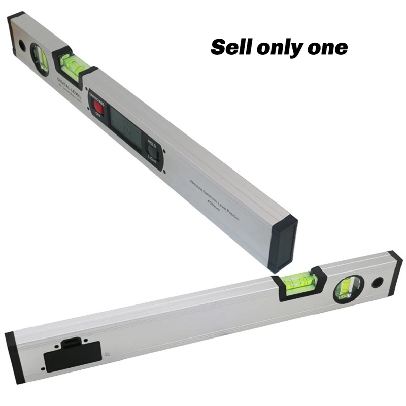 400mm Digital Level Digital Spirit Level and Protractor, Level, Inclinometer Gauges Finder Bubble Base-A33R