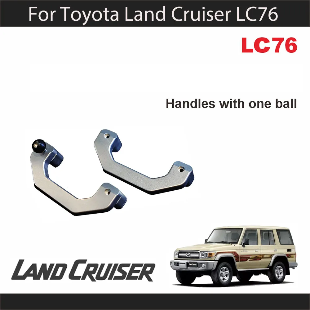 

Roof Handle For Toyota Land Cruiser LC76 A-pillar Handle Aluminum Alloy Mobile Phone Holder Interior Door Handles Modification