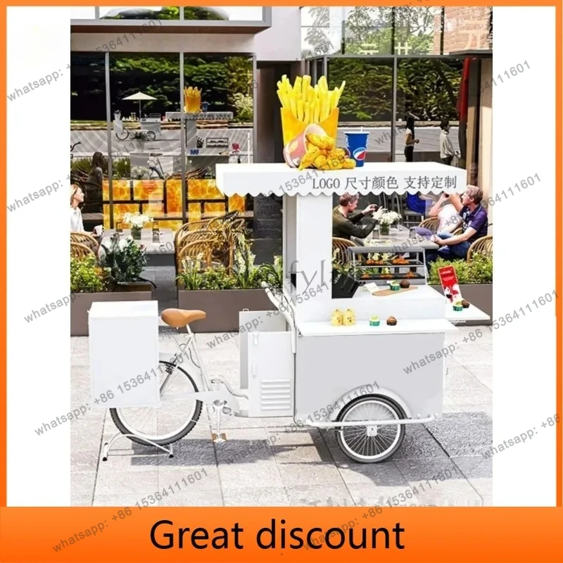 Mobile snack truck commercial stall night market wrought iron dining car supermarket promotion stall car