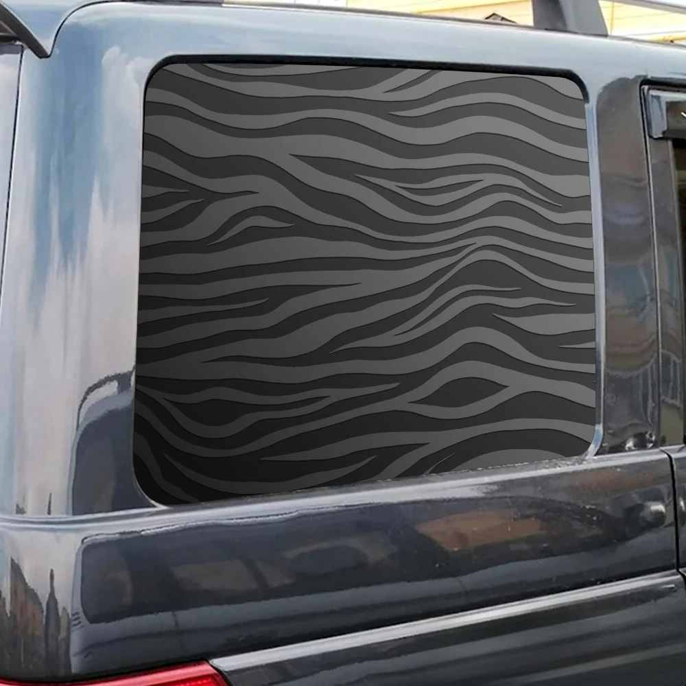 

Zebra Stripes Car Sticker Decoration Triangle Window External Accessories Die Cutting Waterproof Vinyl Decal Apply All Vehicles