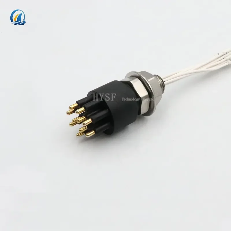 HYSF Stainless Steel Male/Female 8P IP69K Waterproof Underwater Connector Plug BH8M