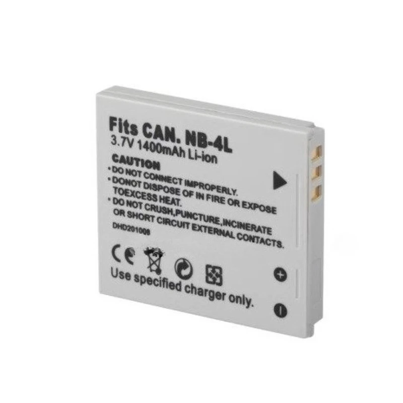 NB4L NB-4L Camera Battery + Charger for Canon IXUS 70 75 80 IS SD1000 SD750 Digital Camera 3.7V 1400mAh