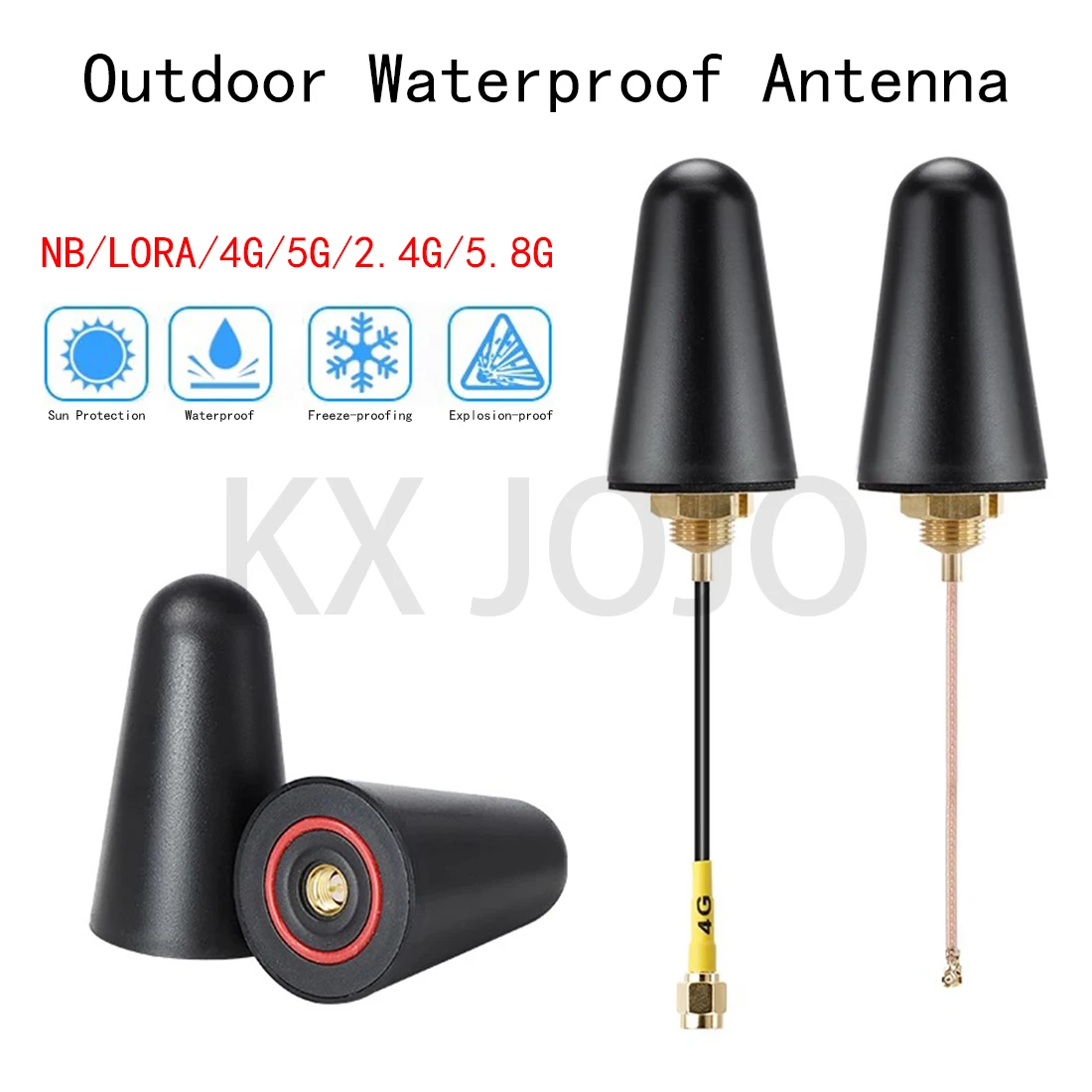 Explosion Proof Antenna 1pcs Outdoor Waterproof 433Mhz/WIFI/2.4G 5.8G/4G/5G/NB/LORA/GSM GPRS High Gain Antenna SMA/IPEX