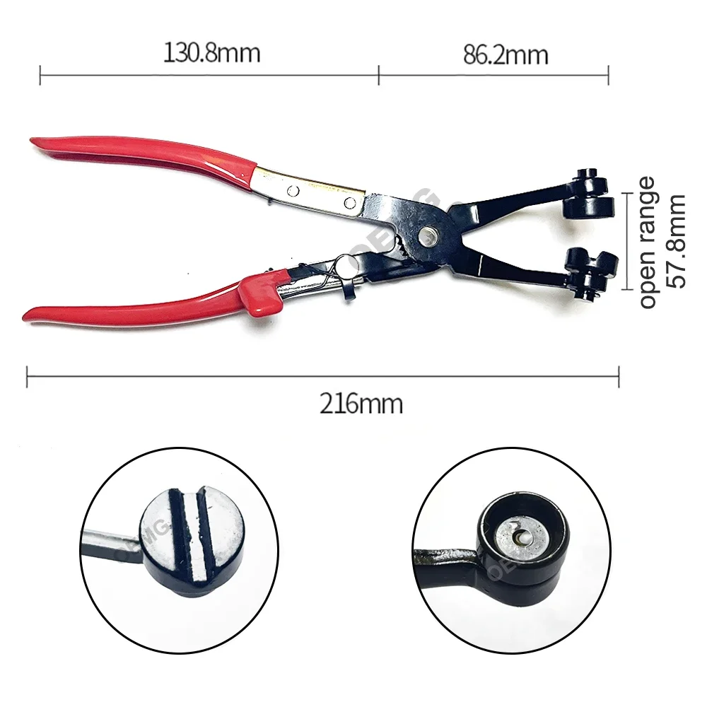 Car Hose Clamp Pliers Auto Water Pipe Removal Tools Wire Long Reach Hose Clamp Pliers For Fuel Oil Water Hose Hand Tool