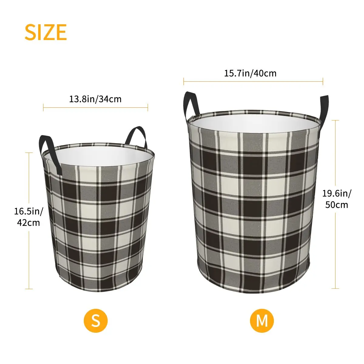 Clan MacFie Black And White Tartan Scotland Scottish Foldable Laundry Baskets Dirty Clothes Home Organizer Large Box For Home