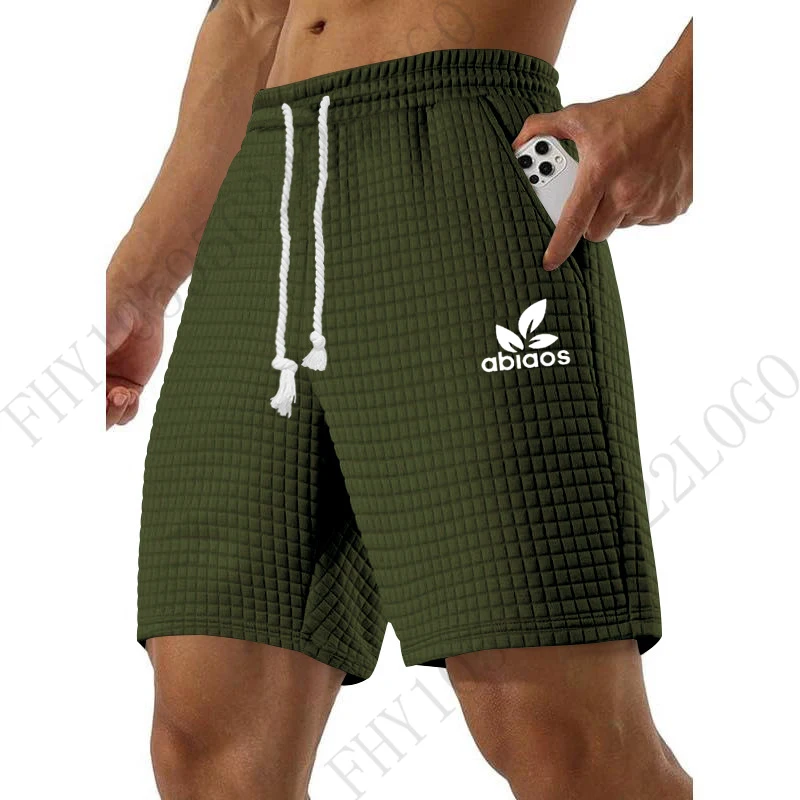 صيف جديد، شورت رياضي كاجوال، سريع الجفاف، لون خالص، ملابس رجالية، شورت الركض للياقة البدنية، شورت التدريب في الهواء الطلق