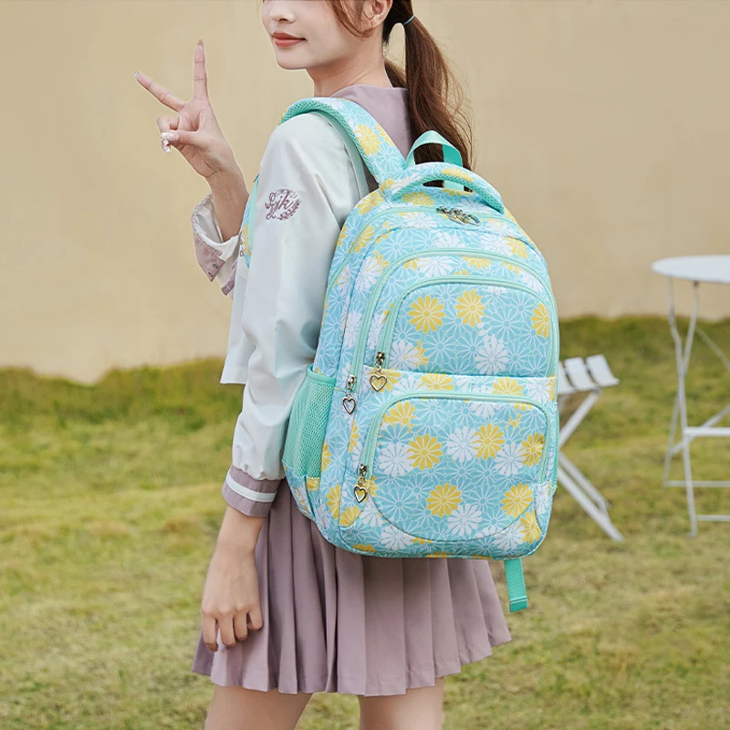 3 Pcs/Set Children School Bags for Teenage Girls Waterproof School Backpack Students Kids Schoolbag With Pencil Case Lunch box