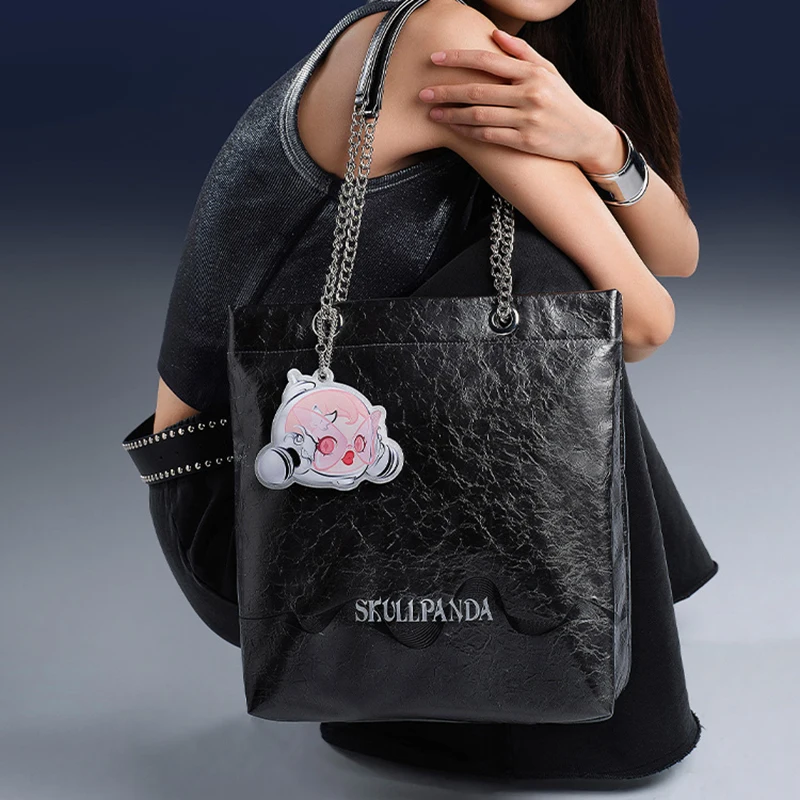 Pop Mart Skullpanda Sound Series Crossbody Bag Silver Black Storage Bag Around Anime Figure Model Girls Gift