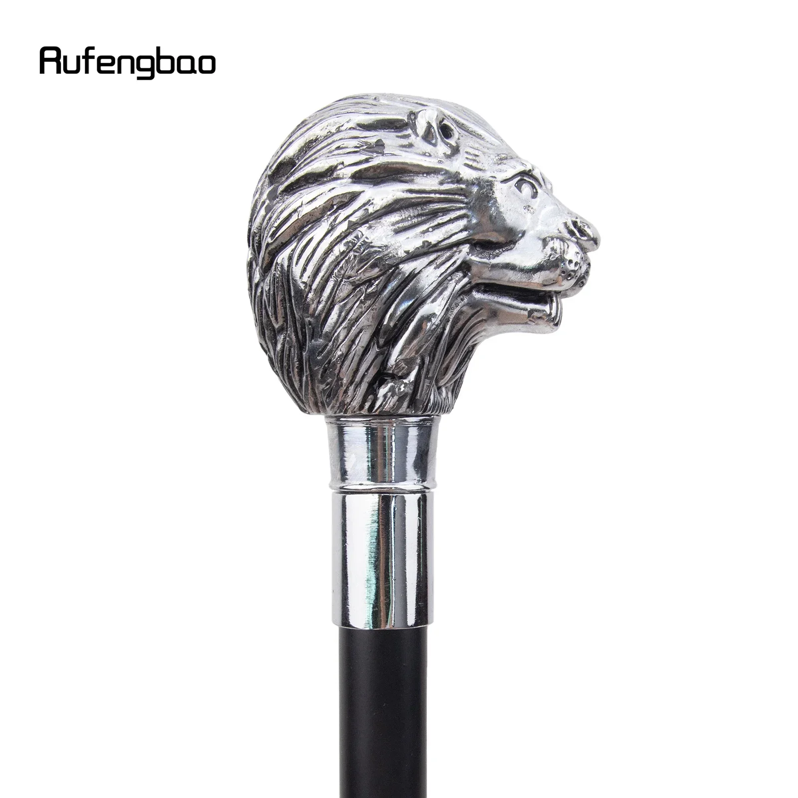 White Lion Head Handle Fashion Walking Stick For Party Decorative Walking Cane Elegant Crosier Steampunk & Everyday  91cm