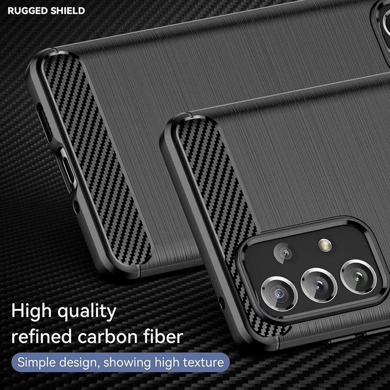Rubber Carbon Fiber Soft TPU Silicone Back Cover For Samsung A52 A53 A73 A71 A51 A32 A23 A72 A10 A20 A50 A21S A31 A70 Phone Case
