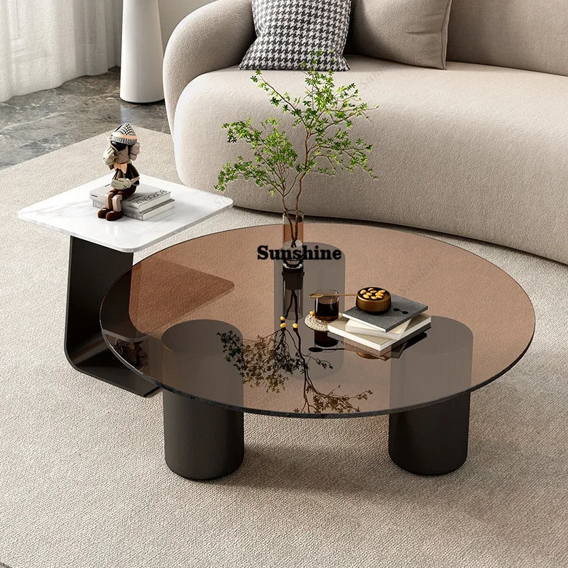 

Vintage Coffee Table Creative Storage Space Saving Style Luxury Simple Side Table Elegant Design Table Living Room Furniture FT