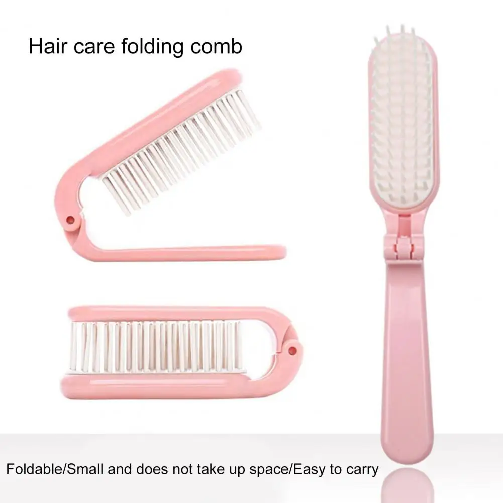 Foldable Comb Portable Ladies Comb Soft Bristle Brush Head Anti-Static Fine Teeth Massage Hair Beauty Tools Travel Combs