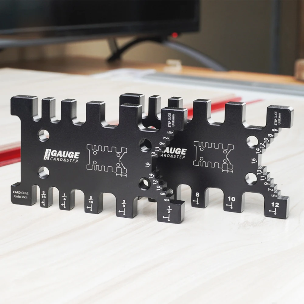 Hohe Präzision Zapfen Sattel Meter Karte Metric Kaiser Zimmerei Router Sah Messung Herrscher Tisch Maschine Werkzeug