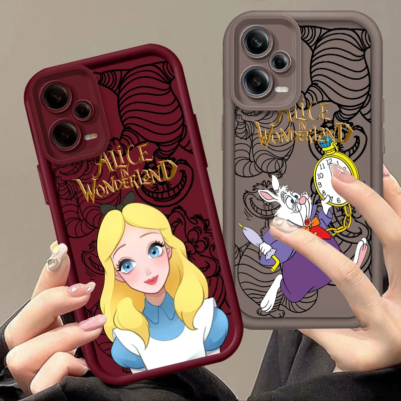 Disney Alice In Wonderland Art Eye Ladder For Xiaomi Redmi Note 13 12 12C 11 11S 10 10C 10A 9C 9A Pro 5G TPU Phone Case