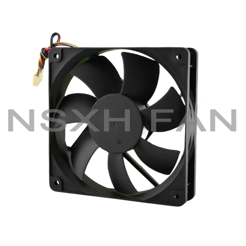 NEW AD1212UB-A7BGL 12025 High Airflow PMW FAN 120X25MM 12V Computer CPU Cooler 12CM 4 Wire Temperature Control Box Fan