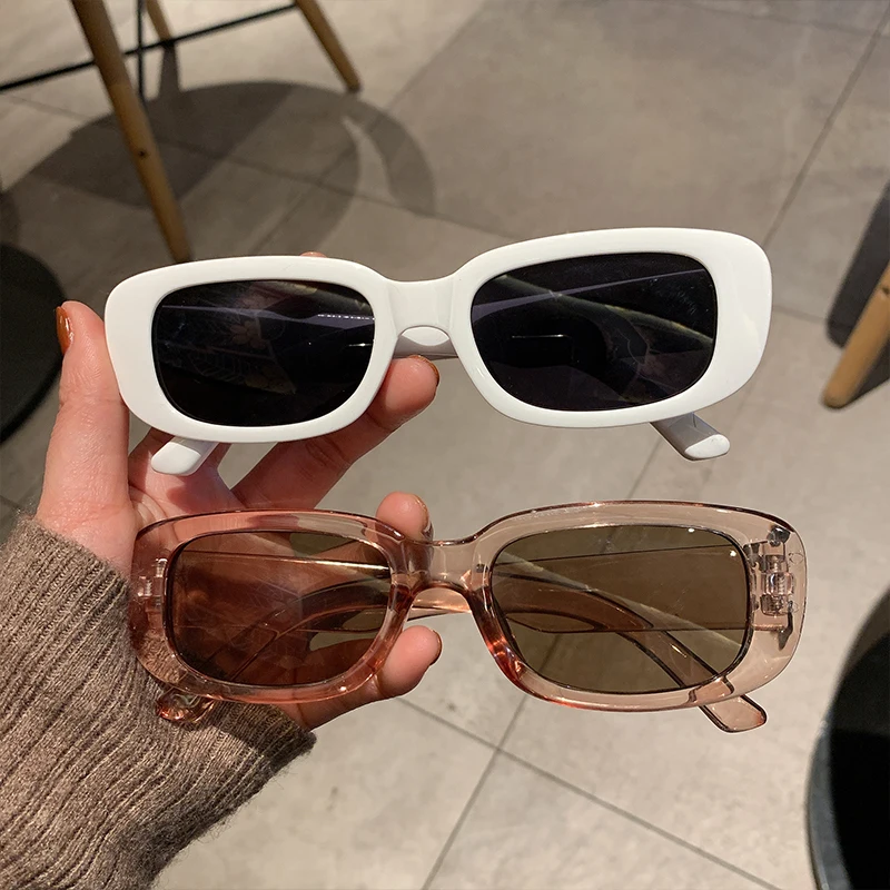 Sunglasses Classic Retro Square Glasses Women Brand Vintage Travel Small Rectangle Sun Glasses Female Eyewear Anti-Glare