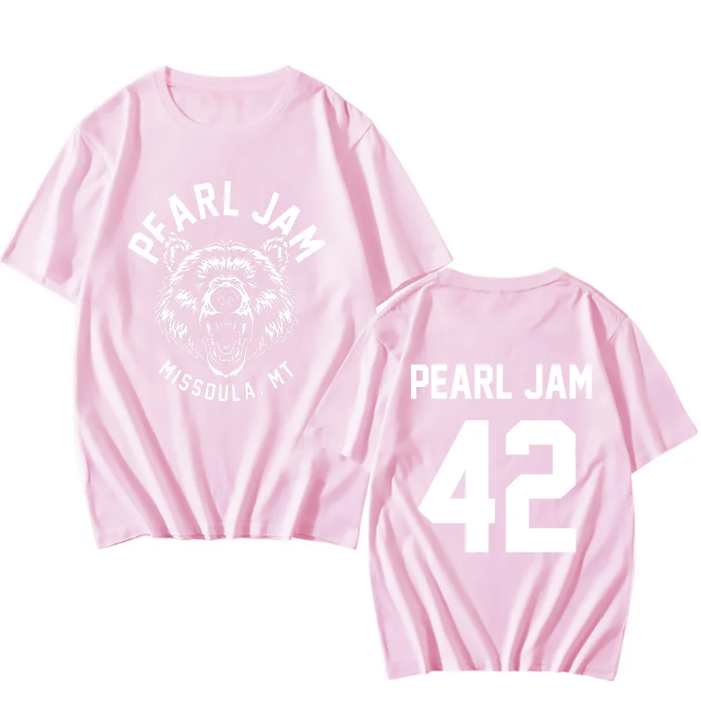 Pearl Jam T-Shirts Dark Matter World Tour Fan Gifts Classic Tees Female Male Crew Neck Cotton TShirts Oversized Tops Clothing