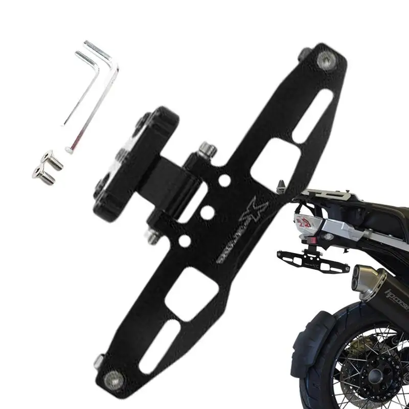 Motorcycle License Plate Holder For TFX150 M-slaL150 Adjustable Aluminum Alloy License Plate Bracket With Screws For Motorcycle