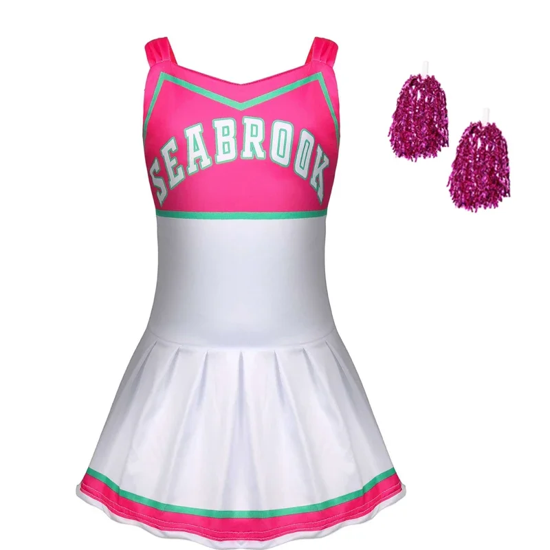 Bambini carnevale Halloween Cheerleader costume cosplay ragazze Adform fancy dress zombie cheer camp costumi vestiti per ragazza