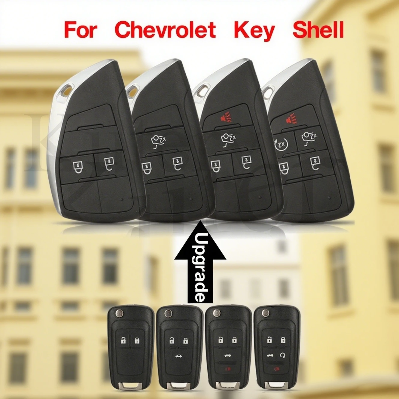 

Модифицированный корпус ключа дистанционного управления Jingyuqin для Chevrolet Cruze, Epica, Lova, Camaro, Orlando, Trax, Impala, Equinox, Malibu, замена FOB.