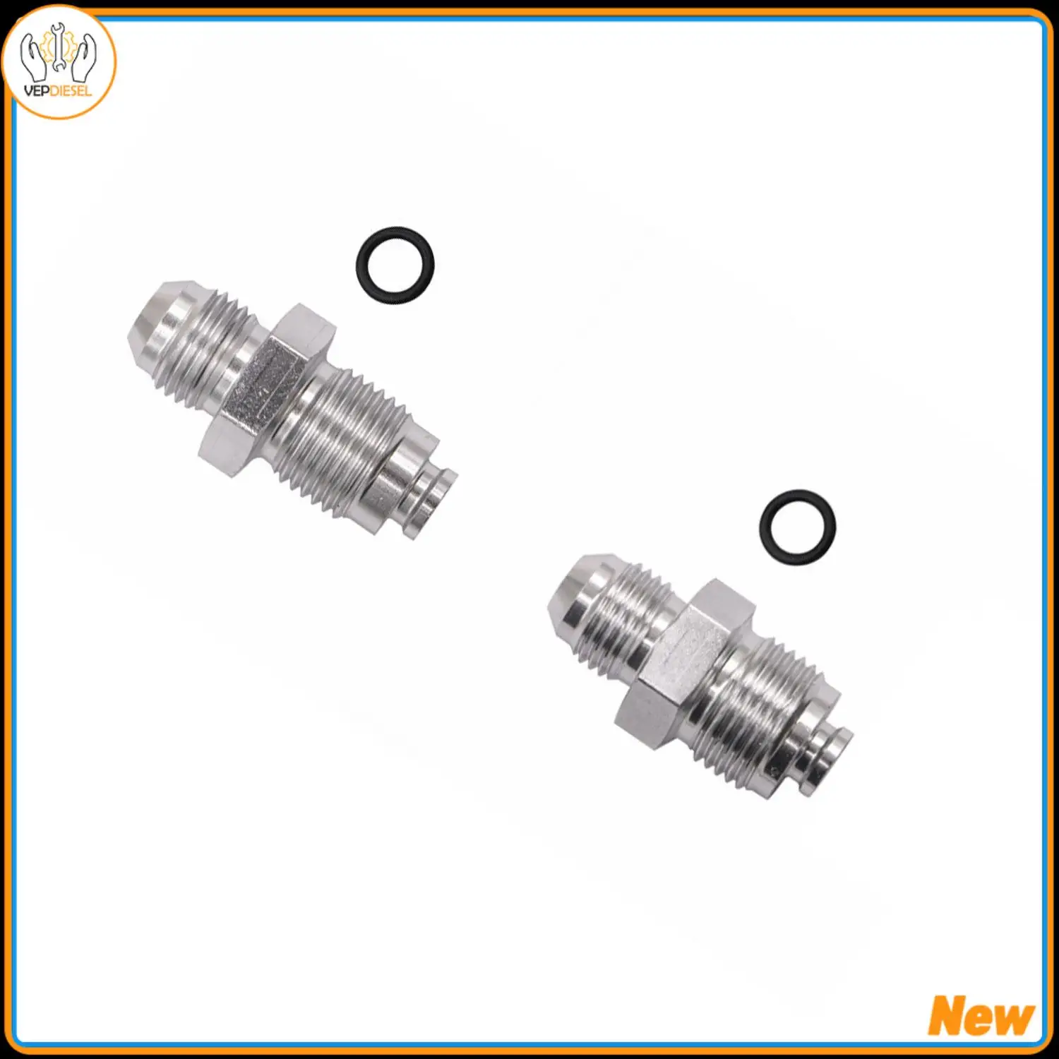 

2Pcs Aluminum Alloy 6AN Power Steering Fitting 16mm 1.5 And 18mm 1.5 For Gm Hydro Boost Pump & Rack Accessories Brand New
