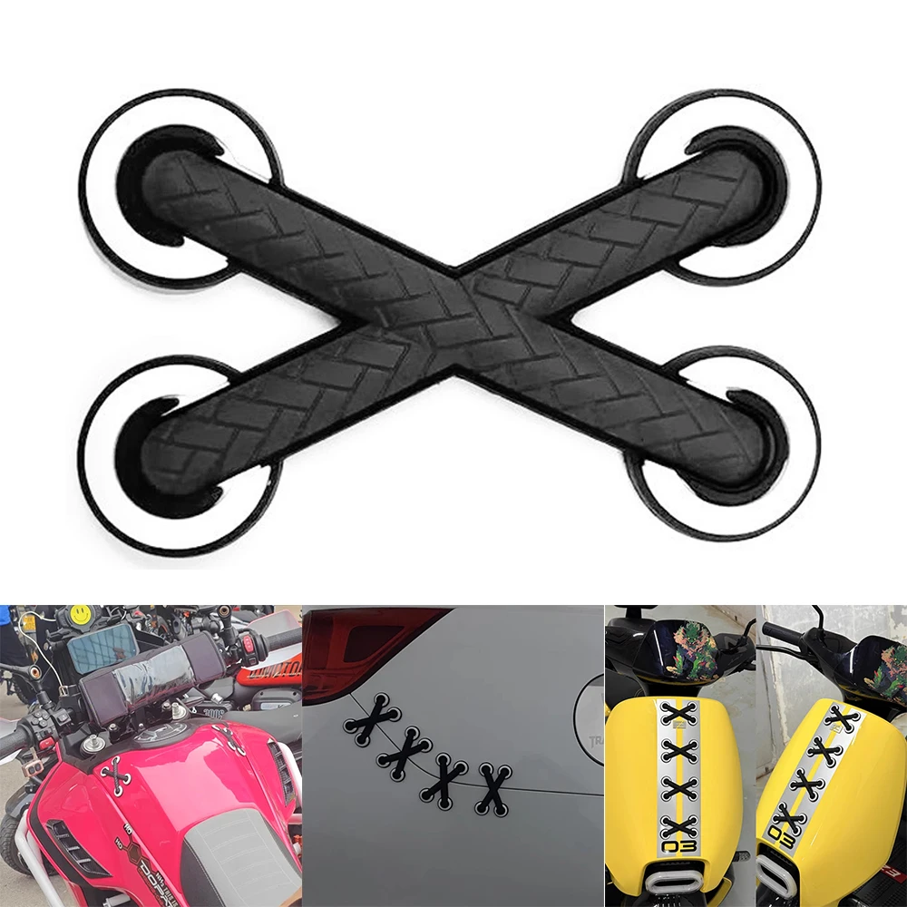 

For BMW R1250GS R1200GS R1300GS ADV F850GS F900GS F750GS 3D Creative Shoelaces Sticker Motorcycle Body Scratch Decoration Decal