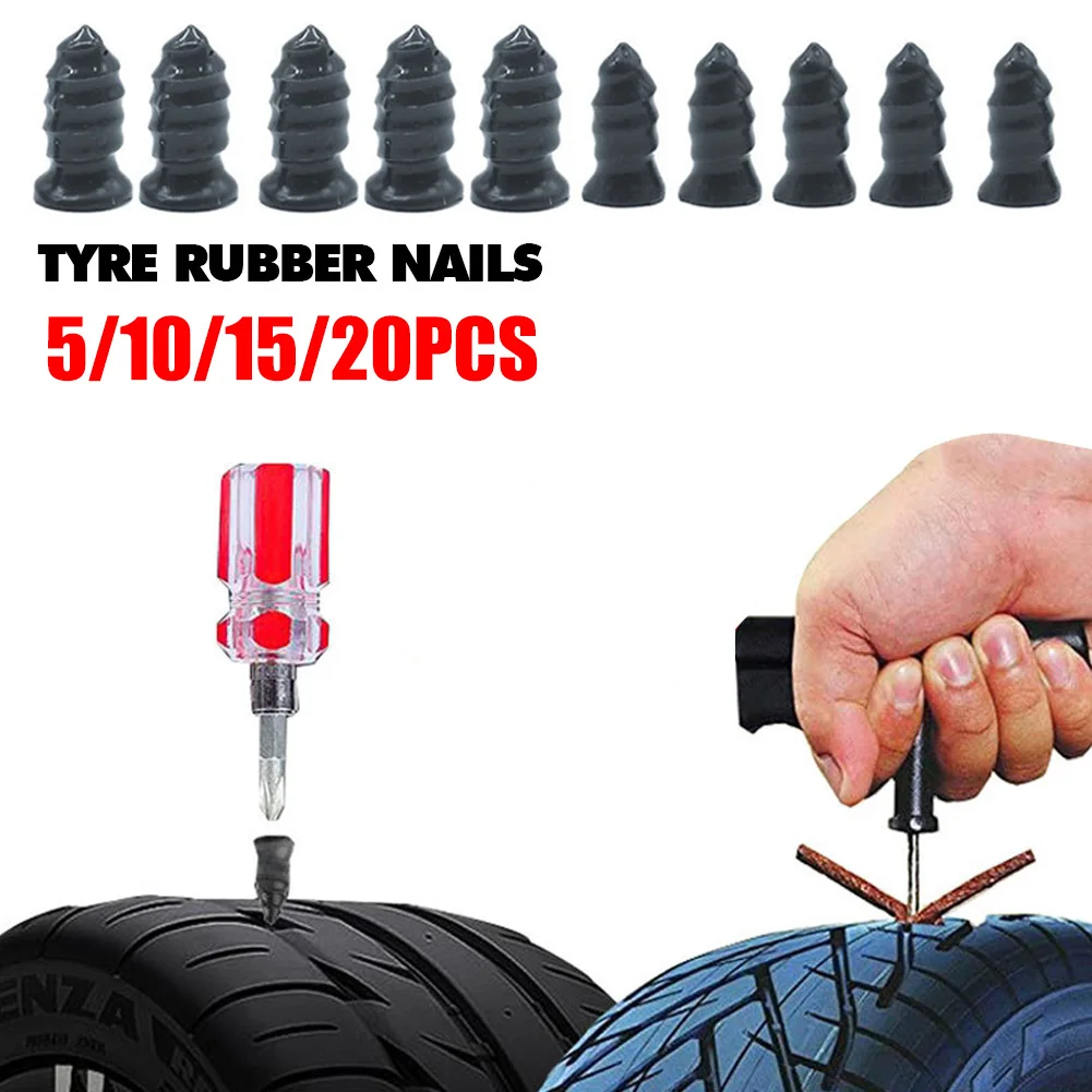 Vacuum Tyre Repair Nail Kit Rubber Tubeless Tire Repair Tool Set Self-tire Repair Tire Film Nail for Motorcycle Car Scooter