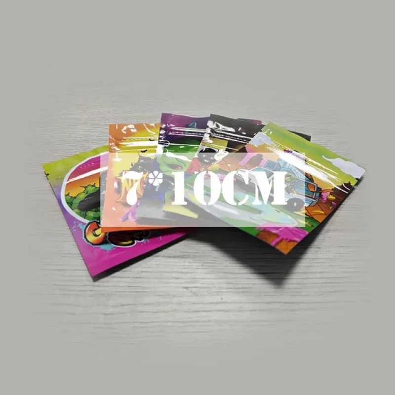 

100 Pcs Edibles Food Storage Zip Lock Small Packaging Baggies Resealable Zipper Foil Plastic Pouch Bag Beuh Sachet With Window