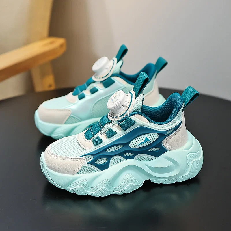 2024รองเท้ากีฬาสำหรับเด็ก, รองเท้าบาสเก็ตบอลกลางแจ้งระบายอากาศได้ดีรองเท้ากีฬาน้ำหนักเบาสำหรับเด็กผู้ชาย