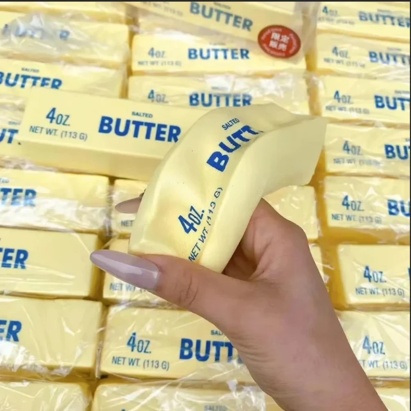 New Butter Stick Squishy Kawaii Squishy Slow Rising Squishy Cheese Stick Fidget Toy Stress Relief Toy For Adults Birthday Gift