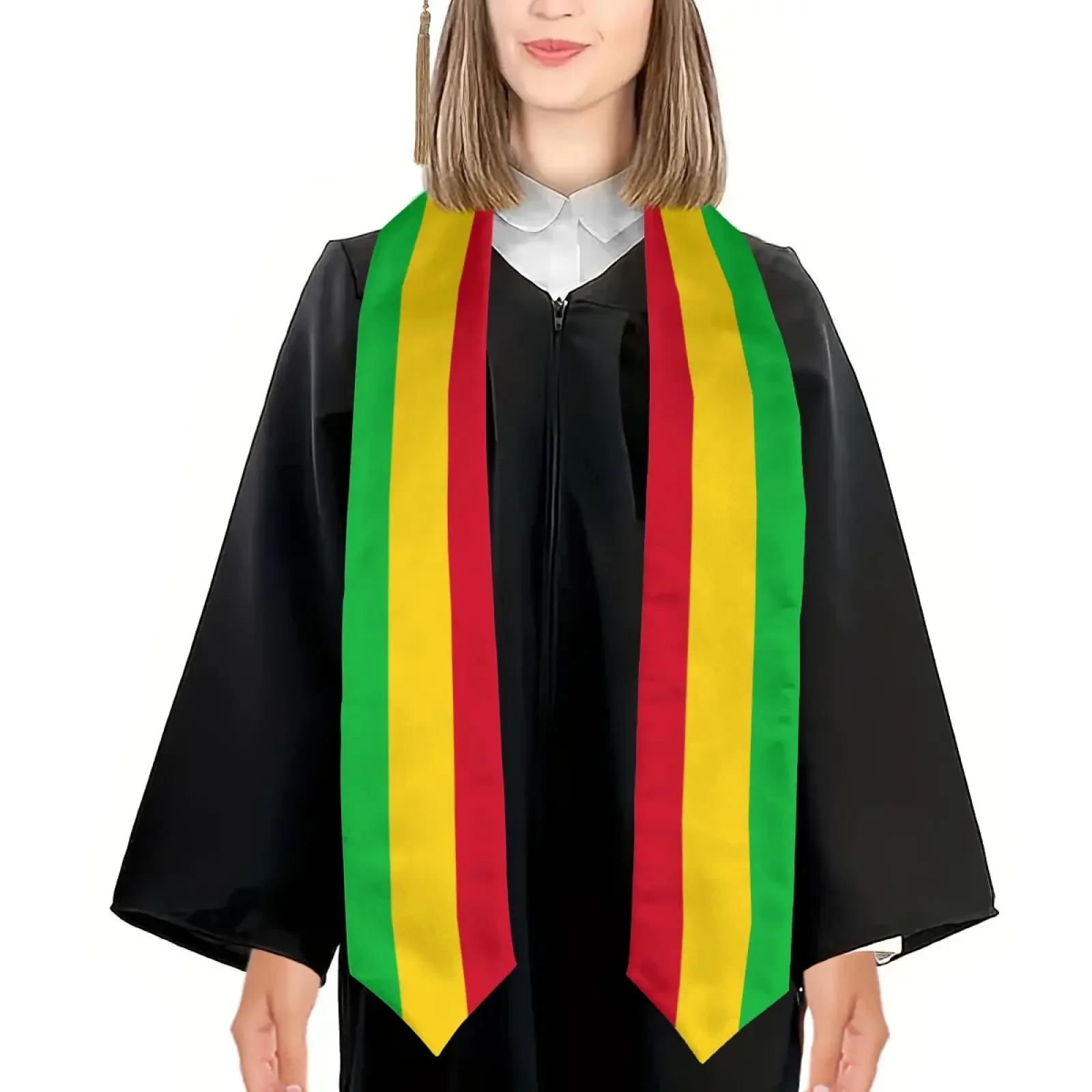 Mali Feel Graduation Stole Châle Sash, Honor for Study, Aboard International Students