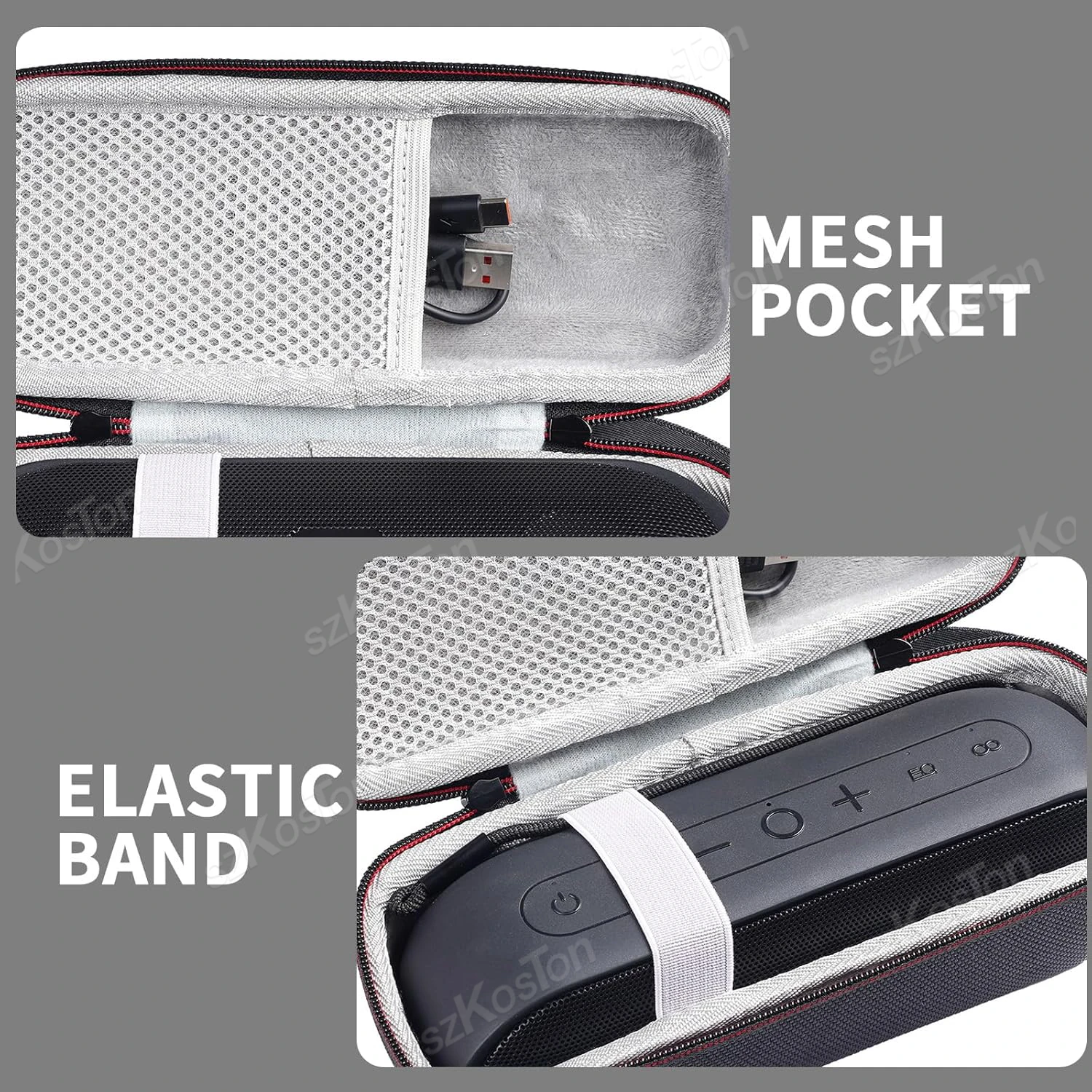 Travel Carrying Case For Tribit XSound Go Plus 2 Portable Speaker Bag EVA Hard Storage Box Waterproof Wireless Speaker Cases view 2