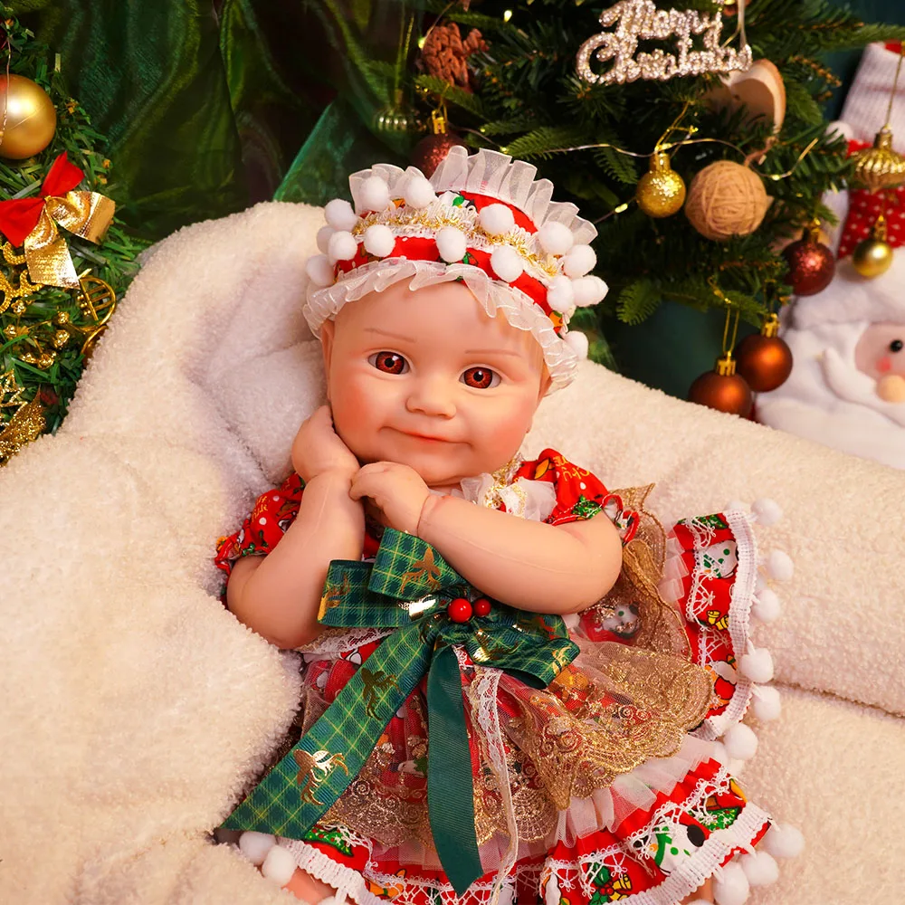 

18,5-дюймовые силиконовые куклы реборн для маленьких мальчиков Loulou 1:1, реалистичные моющиеся детские куклы для новорожденных