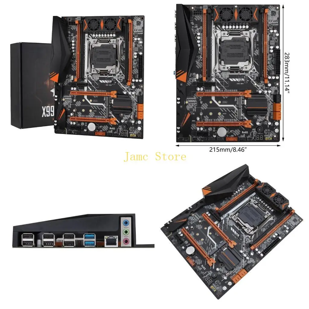 

LX0B X99 BD4 Базовая плата Материнская плата 4 канала для XEON X99 LGA2011-3 DDR4 Recc Memory NVME NGFF Порт USB3.0