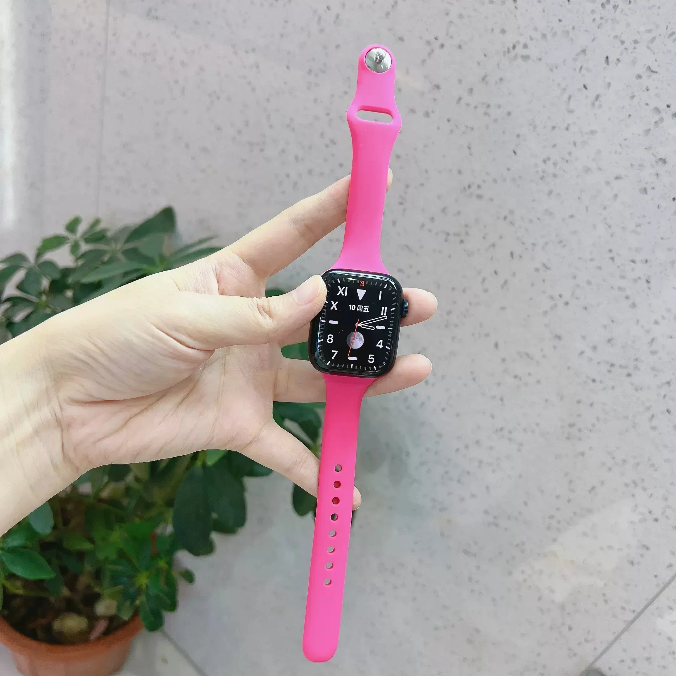 Slim Silicone strap for Apple watch ultra 44mm band 41mm 45mm correa 38mm 40mm 49mm Sports bracelet iWatch serie 8 7 6 5 se 4 3 image 3
