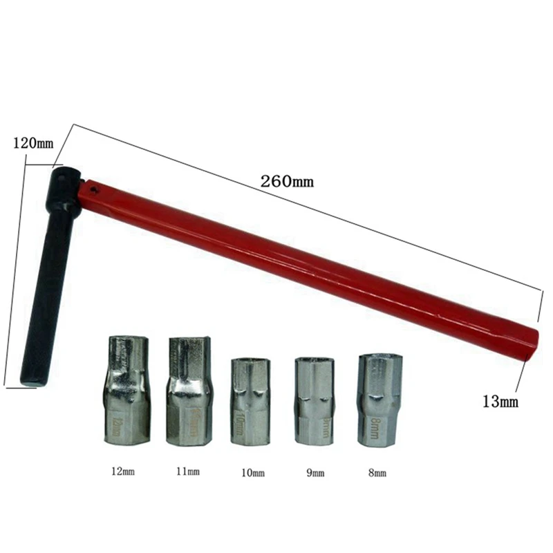 Socket Wrench Faucet Wrench Set 8-13mm Plumber Manual Tool Faucet Maintenance-A23R