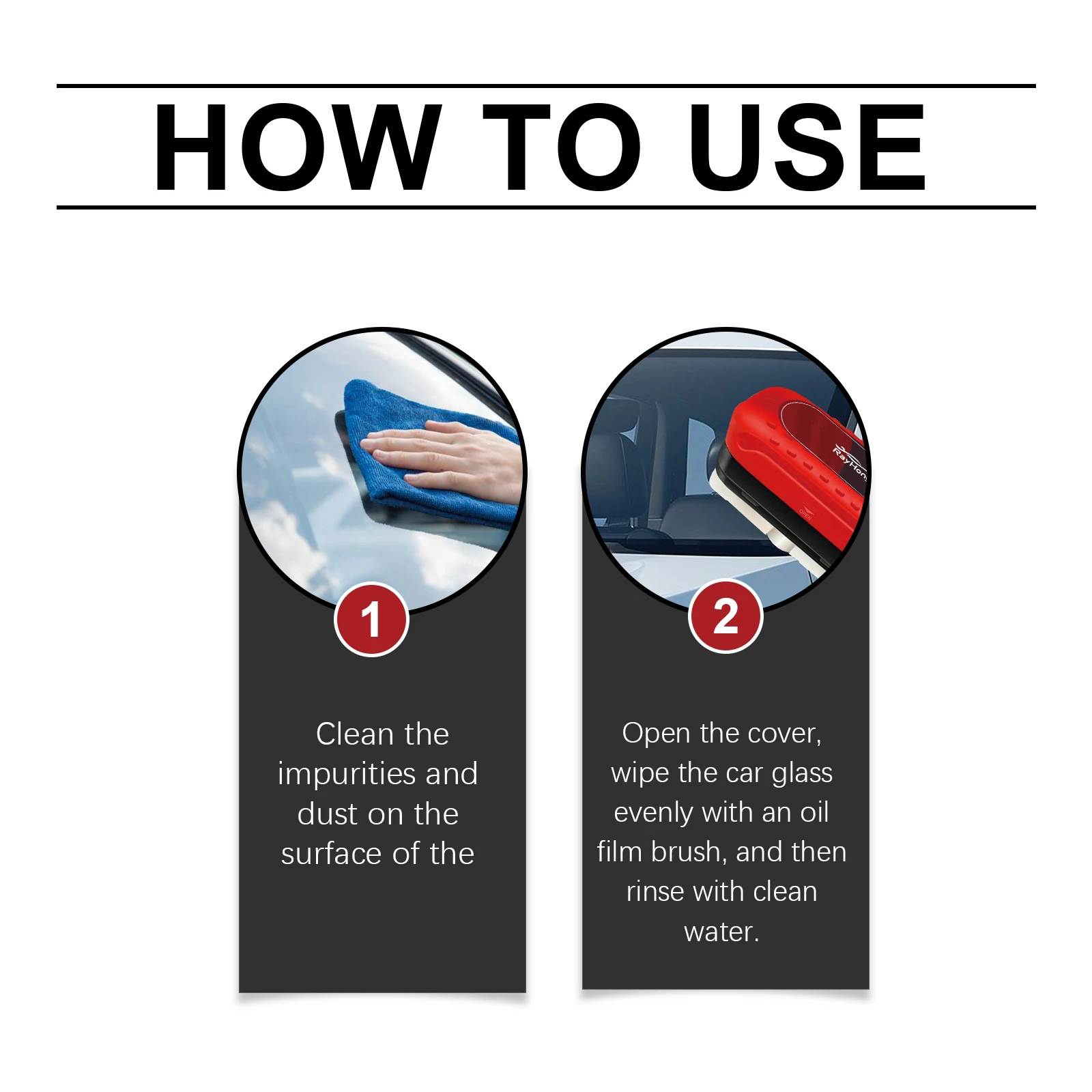 Nano Coating Car Brush, Waterproof Windshield Cleaner Tool, Streak-Free Auto Glass Scrubber, Detailing Brush For Car Windows Car image 5