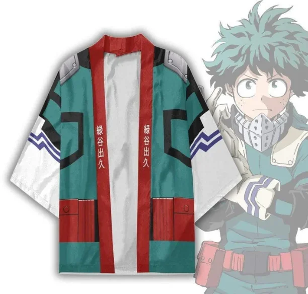 سترة كيمونو Ukiyo-e Kimono عباءة فضفاضة بأكمام ثلاثة أرباع سترة Haori #5