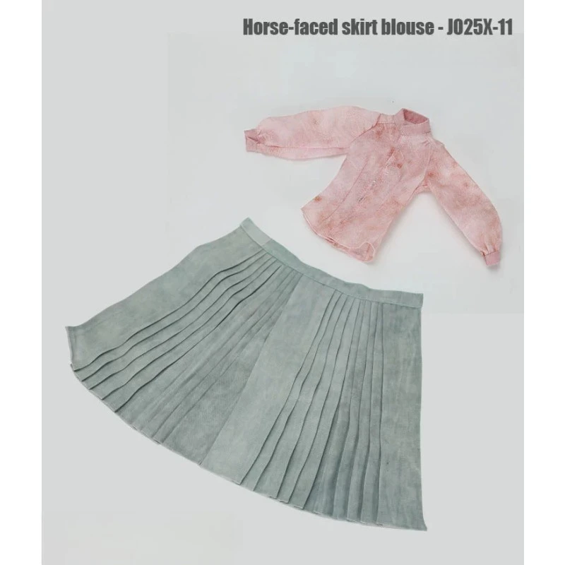 

JO25X-11 1/6 Scale Female Soldier Horse-faced Skirt Blouse Clothes Model for 12-inch Action Figures Body Ornaments
