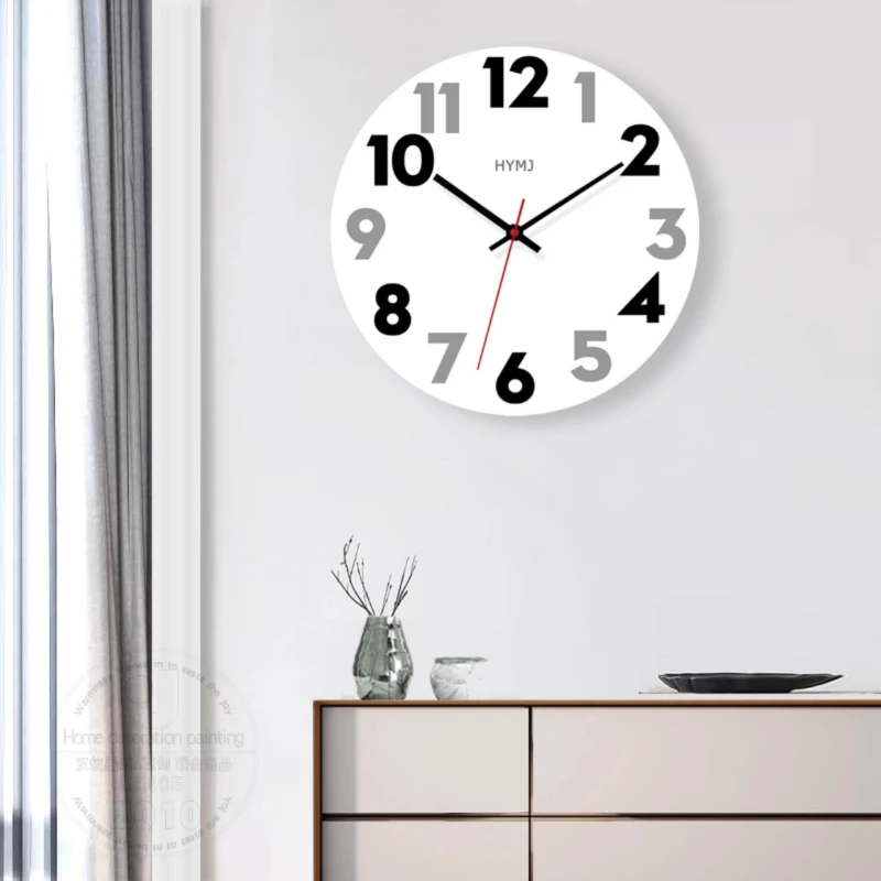 Creative Minimalist Wall Clocks Design Modern Living Room Interior Korean Vintage Wall Clocks Fashion Alarm Horloge Home Decor