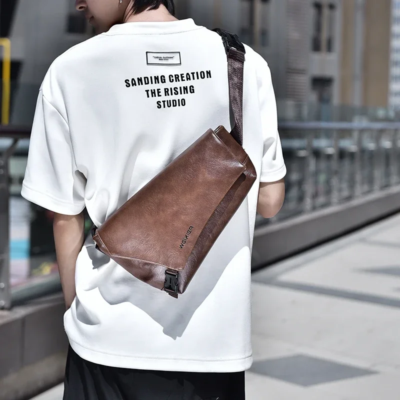 

Business Multifunction Sports Running Crossbody Men Anti-theft Shoulder Messenger Male Waterproof Trip Chest Bag Mochila Tatica